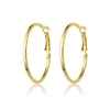 RG Bold and twisted hoop earrings, perfect for any look.