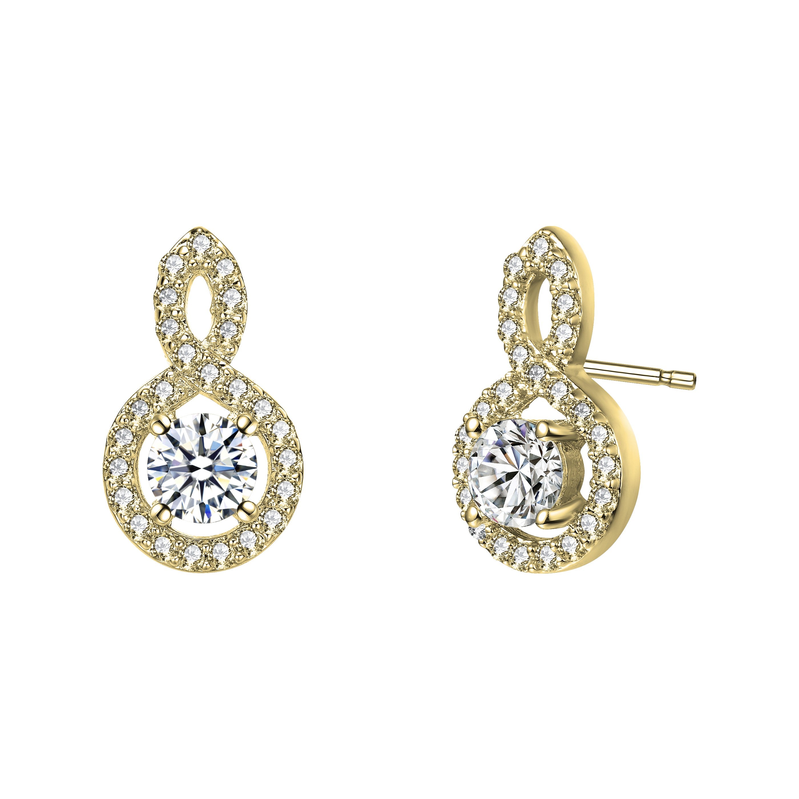 Classic 14K Gold Plated Drop Earrings