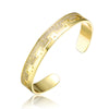 Rg Gold Plated With Cubic Zirconias Cuff Bracelet