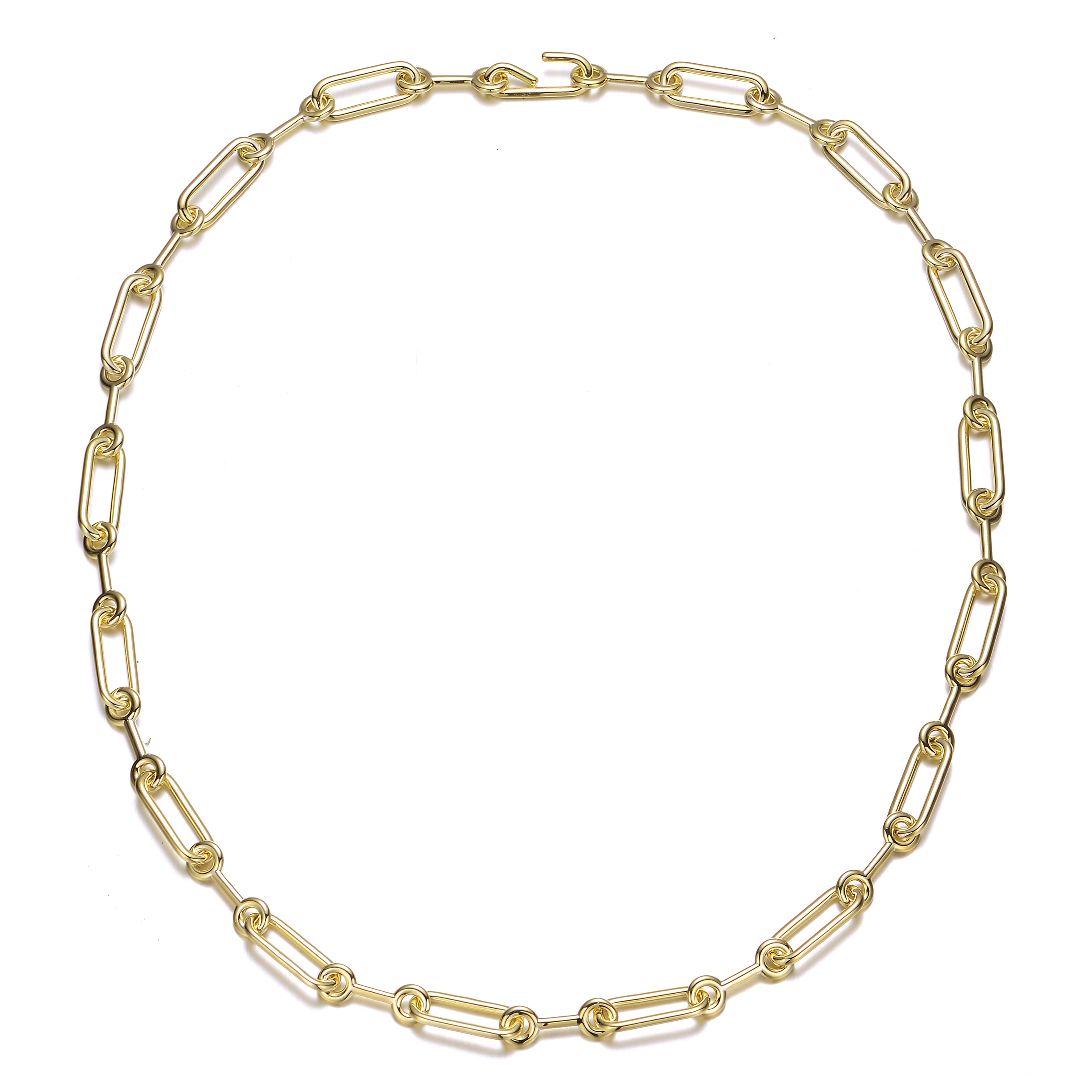 Rg 14k Gold Plated Chain Necklace