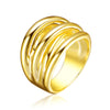 Rg Gold Plated Modern Ring