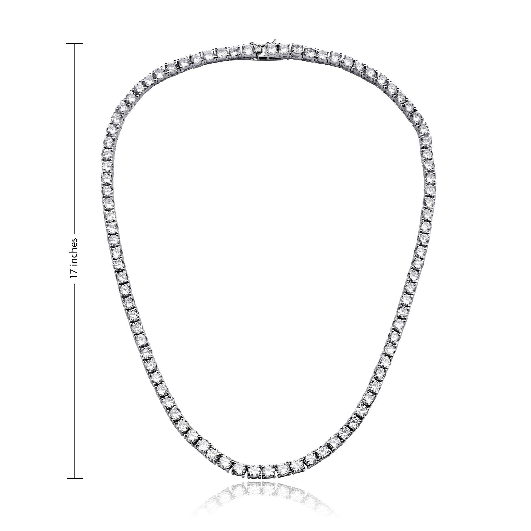 Cubic Zirconia 3MM Tennis Necklace – Rachel Glauber